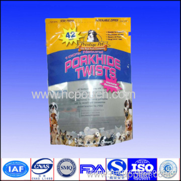 Aluminum Foil Stand Up Bag With Tear Notch 
